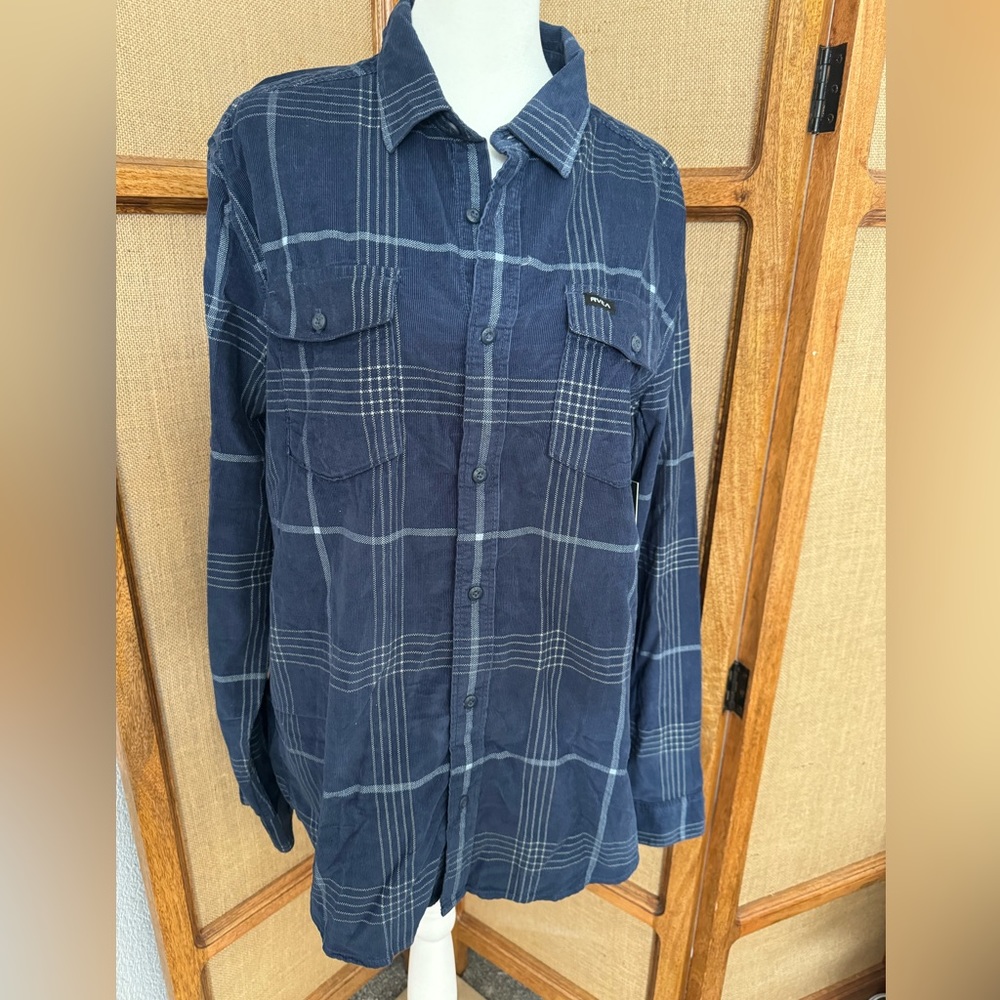 RVCA lightweight corduroy button up shirt